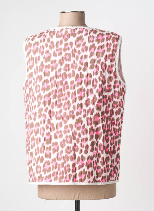Veste casual col rond rose SYBELLA femme