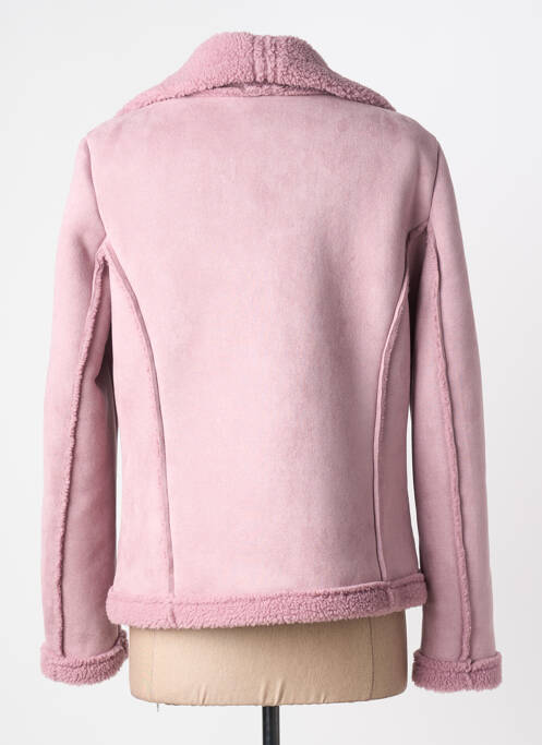 Veste casual col tailleur rose FRANCE RIVIERE femme