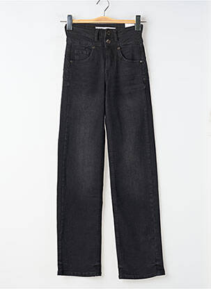 Jeans coupe droite stretch taille normale noir TIFFOSI femme