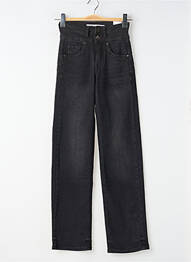 Jeans coupe droite stretch taille normale noir TIFFOSI femme