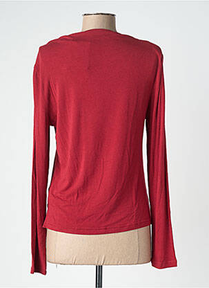 T-shirt manches longues manches longues rouge SWEEWË femme