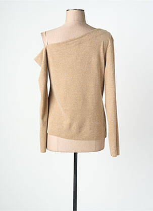 Pull coupe cintrée manches longues beige TIFFOSI femme