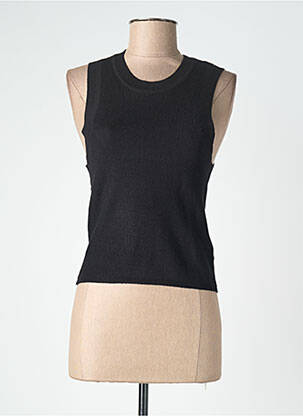 Top coupe cintrée sans manche noir TIFFOSI femme