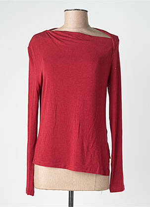 T-shirt manches longues manches longues rouge SWEEWË femme