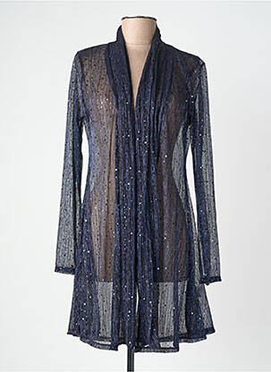 Veste casual coupe cintrée bleu JOY'S PARIS femme