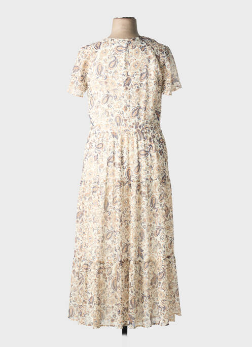 Robe longue manches courtes manches courtes blanc MERI & ESCA femme