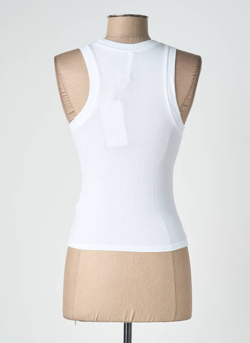 Top coupe cintrée sans manche blanc TIFFOSI femme