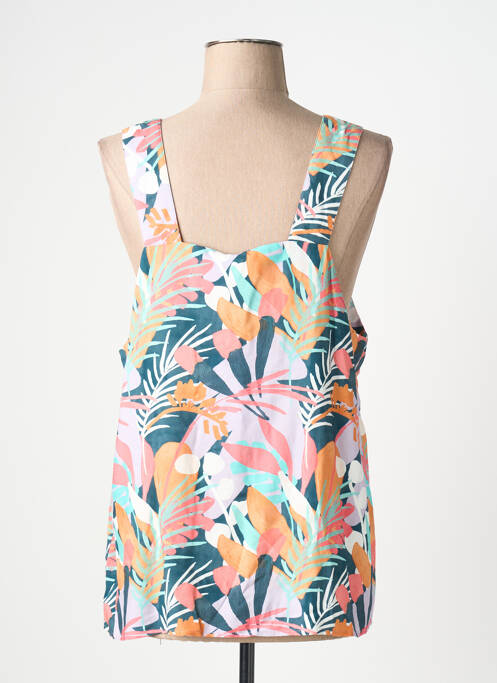 Top imprimé fantaisie sans manche vert TIFFOSI femme