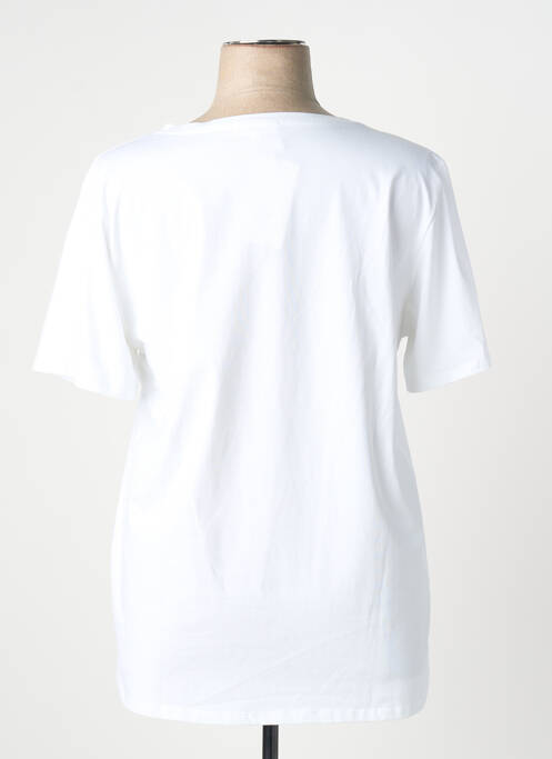 T-shirt sérigraphie floquée manches courtes blanc PM MERE & FILLE femme