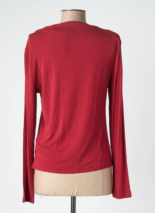 T-shirt manches longues manches longues rouge SWEEWË femme