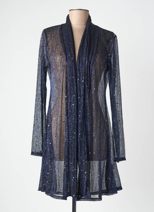 Veste casual coupe cintrée bleu JOY'S PARIS femme