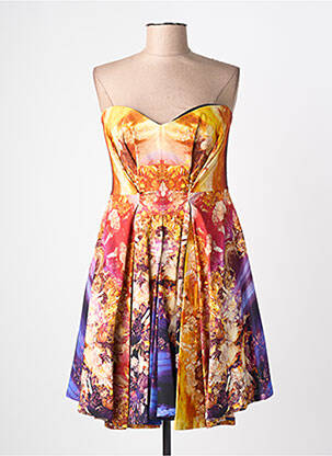 Robe courte sans manche sans manche orange ALEXANDER MCQUEEN femme
