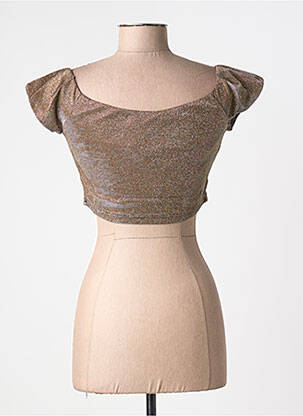 Top manches courtes manches courtes or KIKIRIKI femme