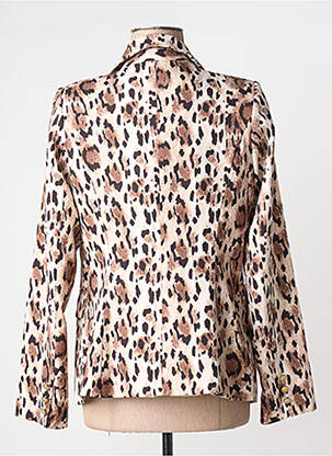 Blazer poignets boutonnés marron ATTENTIF femme