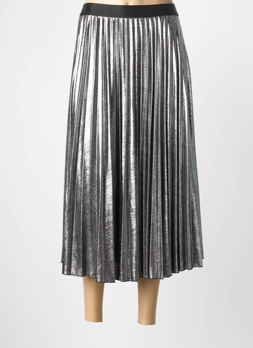 Jupe longue coupe fluide argent NEVADA LOVE femme