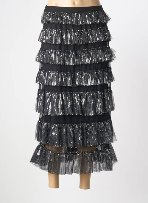 Jupe longue coupe fluide noir MAY BY SHINING STAR femme