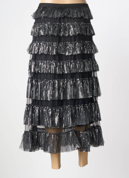 Jupe longue coupe fluide noir MAY BY SHINING STAR femme