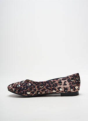 Ballerines bout rond talon plat jusqu'à 3cm marron JOIA femme
