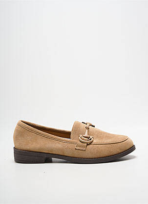 Mocassins bout rond talon plat jusqu'à 3cm beige JOIA femme