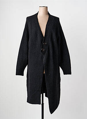 Gilet manches longues stretch noir MAT. femme