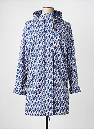 Imperméable manches longues bleu BLUTSGESCHWISTER femme