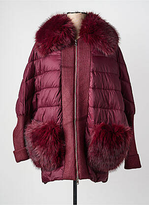 Doudoune manches longues sans capuche rouge MODA PIU femme