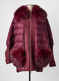 Doudoune poches sans capuche rouge MODA PIU femme