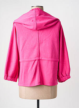 Veste casual col rond rose YEST femme