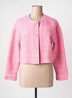 Veste casual col rond rose ESQUALO femme