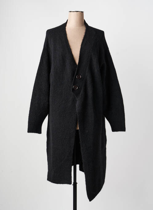 Gilet manches longues stretch noir MAT. femme