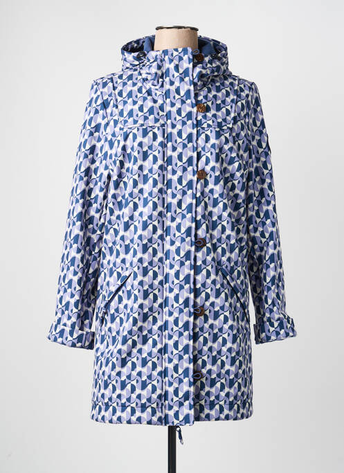 Imperméable manches longues bleu BLUTSGESCHWISTER femme