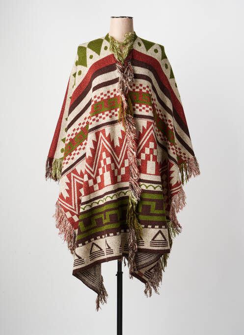 Poncho vert MAT. femme