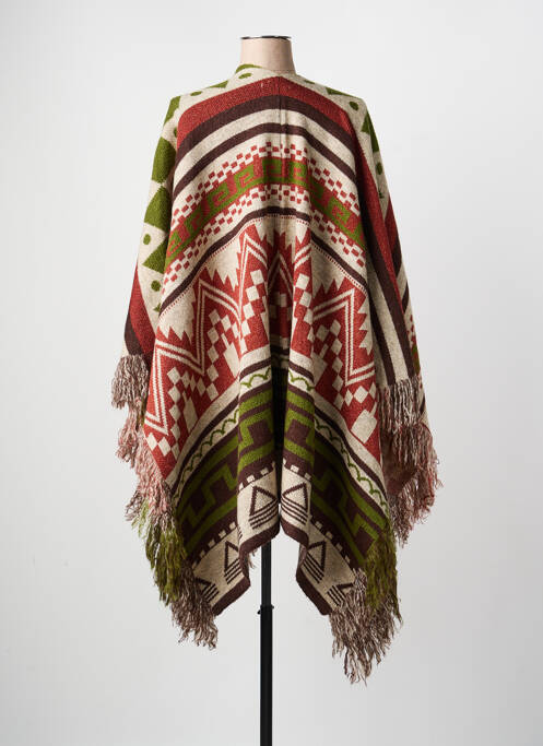 Poncho vert MAT. femme