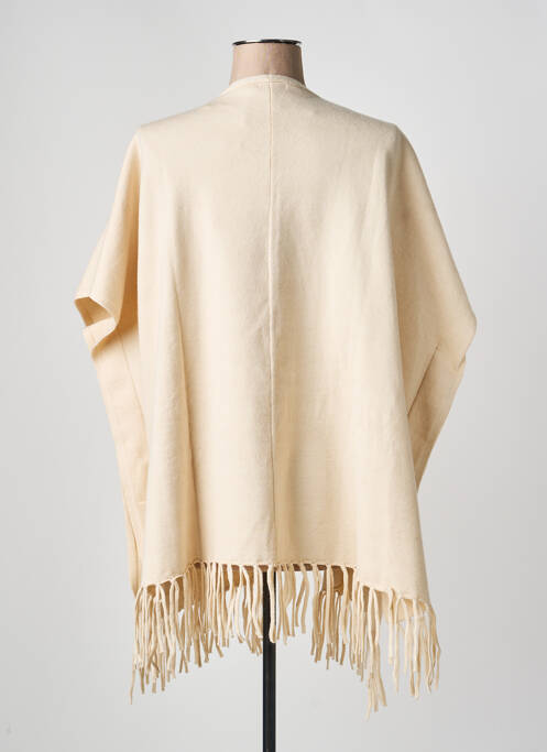 Gilet manches courtes maille fine beige ESQUALO femme