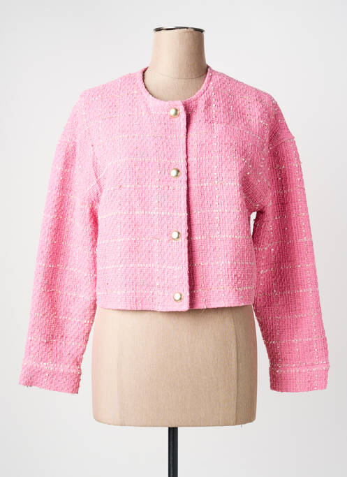 Veste casual col rond rose ESQUALO femme