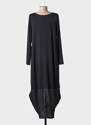 Robe longue manches longues manches longues noir AN II VITO femme