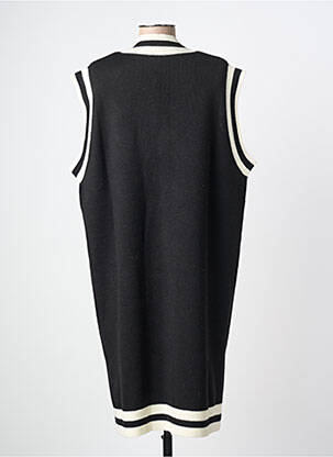 Robe pull coupe droite manches courtes noir MAT. femme