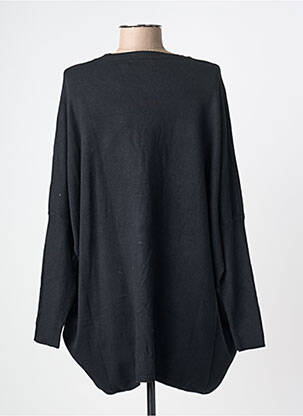 Robe pull col rond manches longues noir LAMIAR femme