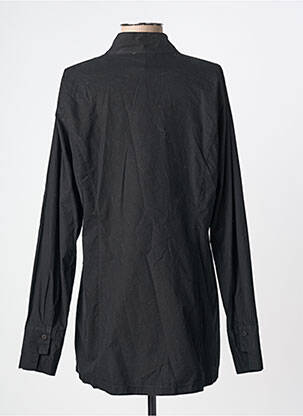 Chemisier coupe droite manches longues noir YELLOW LABEL femme