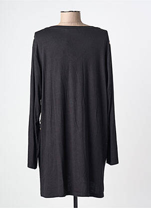 Robe courte manches longues manches longues noir SOPHIA CURVY femme