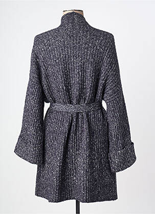 Gilet manches longues coupe cintrée gris YESTA femme
