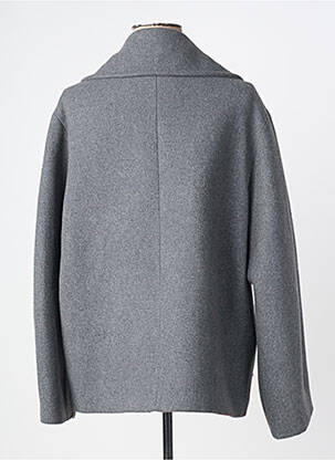 Manteau court coupe droite sans capuche gris MÊME ROAD femme