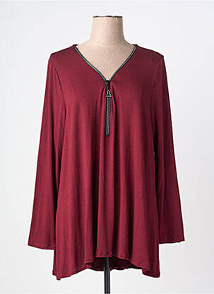 T-shirt manches longues manches longues rouge AN II VITO femme
