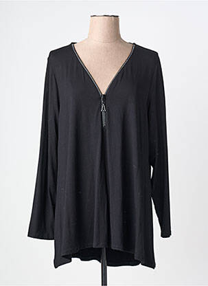 T-shirt manches longues manches longues noir AN II VITO femme