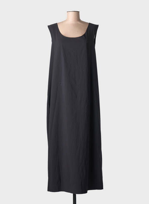 Robe longue sans manche sans manche noir SOPHIA CURVY femme