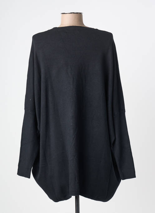 Robe pull col rond manches longues noir LAMIAR femme