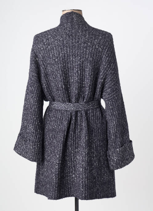 Gilet manches longues coupe cintrée gris YESTA femme