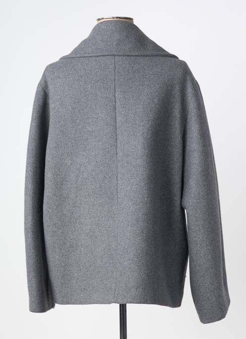 Manteau court coupe droite sans capuche gris MÊME ROAD femme