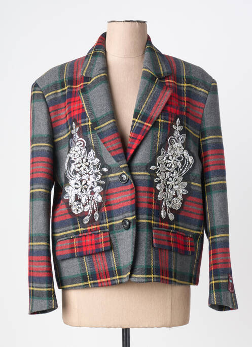 Blazer finition intérieure doublée gris MÊME ROAD femme