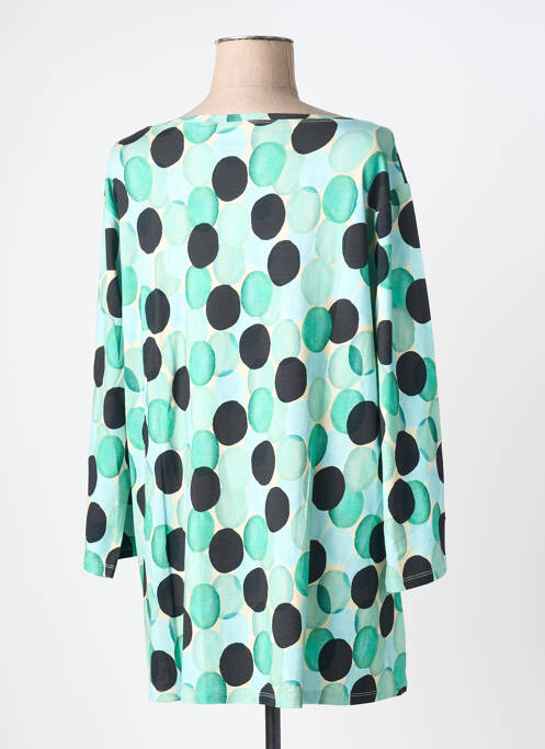 T-shirt manches 3/4 manches 3/4 vert MASAI femme